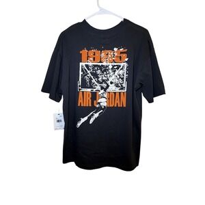 Air jordan 1985 t shirt black NWT Kids XL Fits Women Small